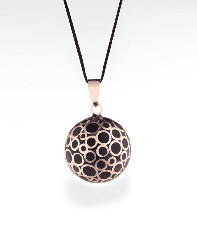 Bola de grossesse bulles or rose