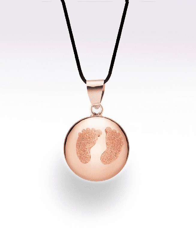 Bola de grossesse doré à l’or fin rose