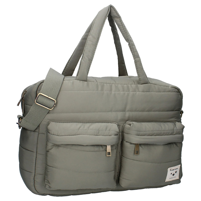 Sac à langer (avec matelas à langer) matelassé vert