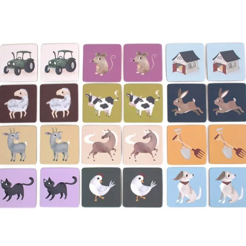 Jeu Memory 24 pces – Animaux de la ferme – Image 2