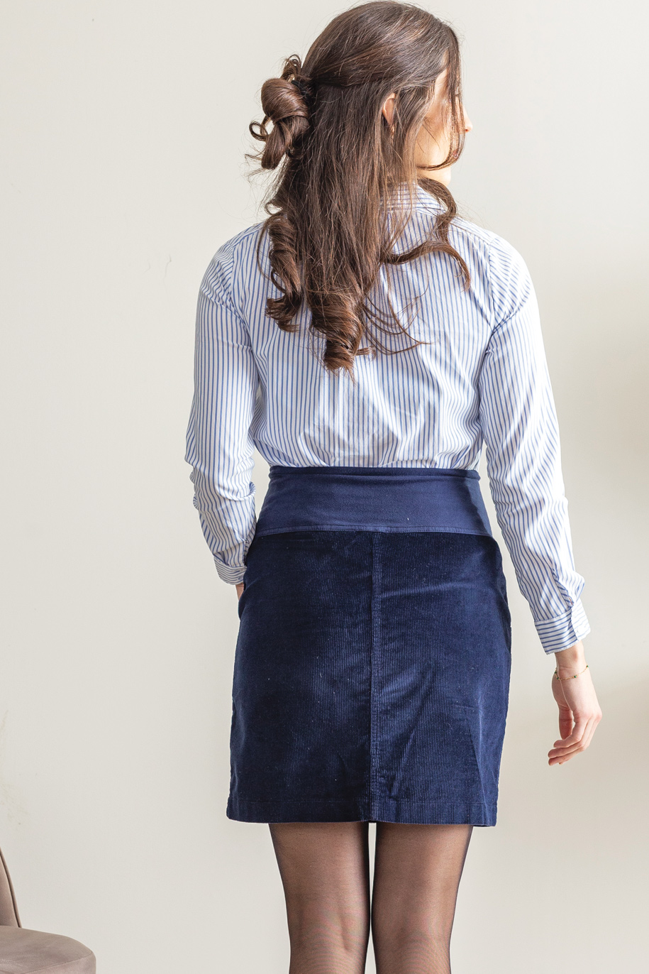 Jupe Velours marine – Image 2