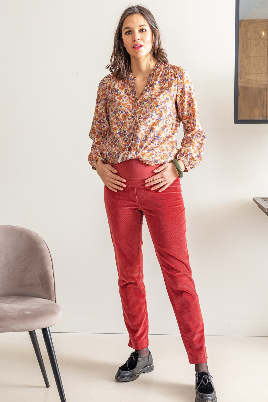 Pantalon Velours coupe droite érable – Image 4