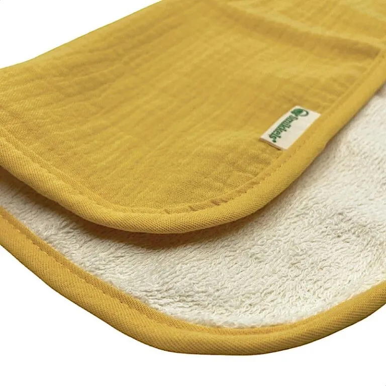 Set de 2 bavoirs bandana pour bébé en coton biologique (36x15cm) – Image 5