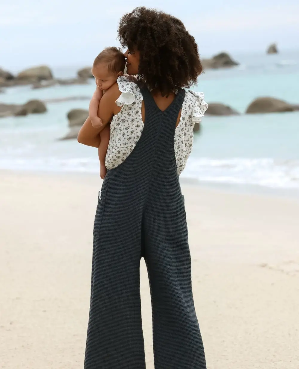 Tunique papillon grossesse et allaitement (Fleuri/Blanc Brodé) – Image 3