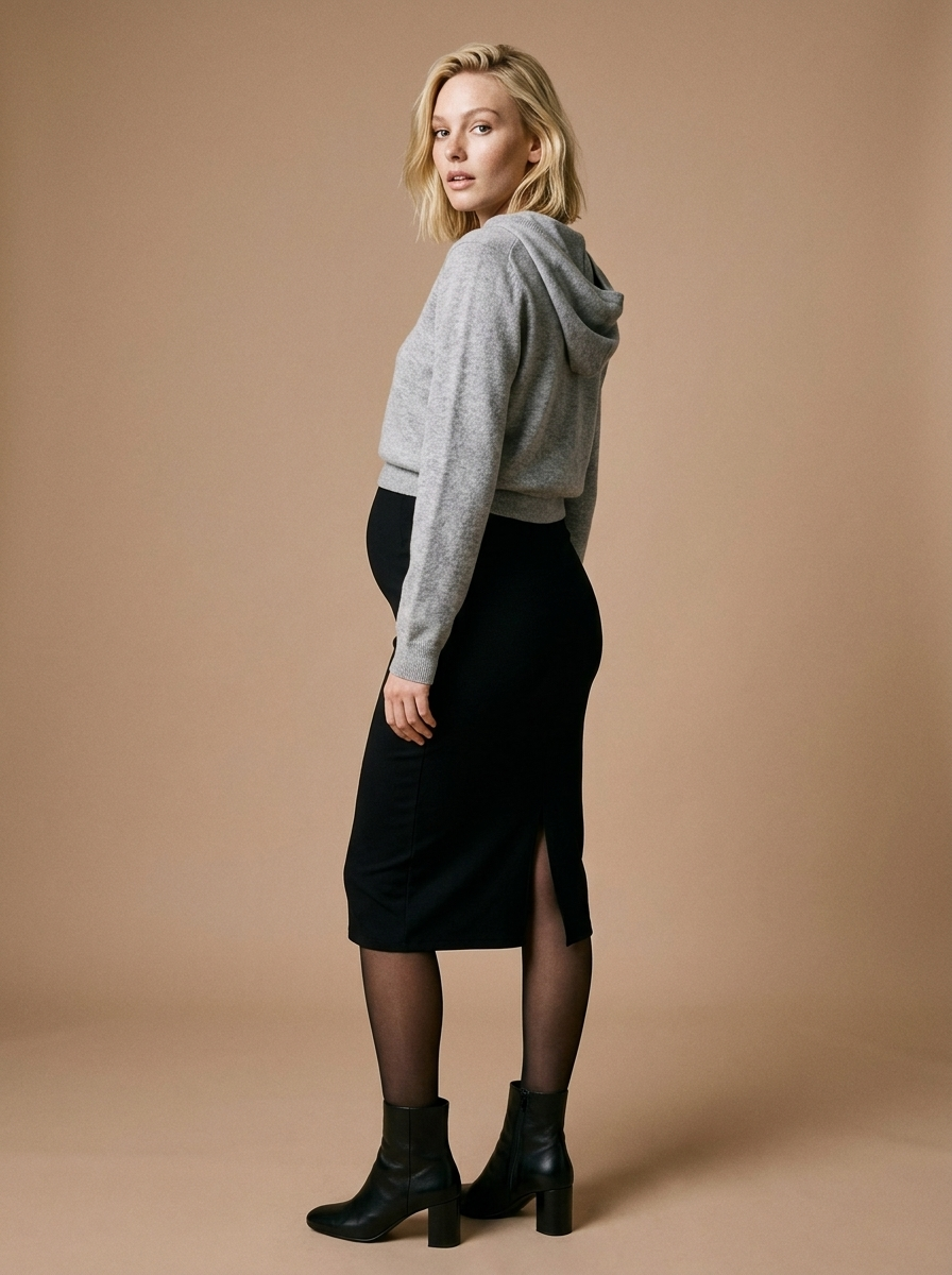 Jupe crayon noir – Image 2